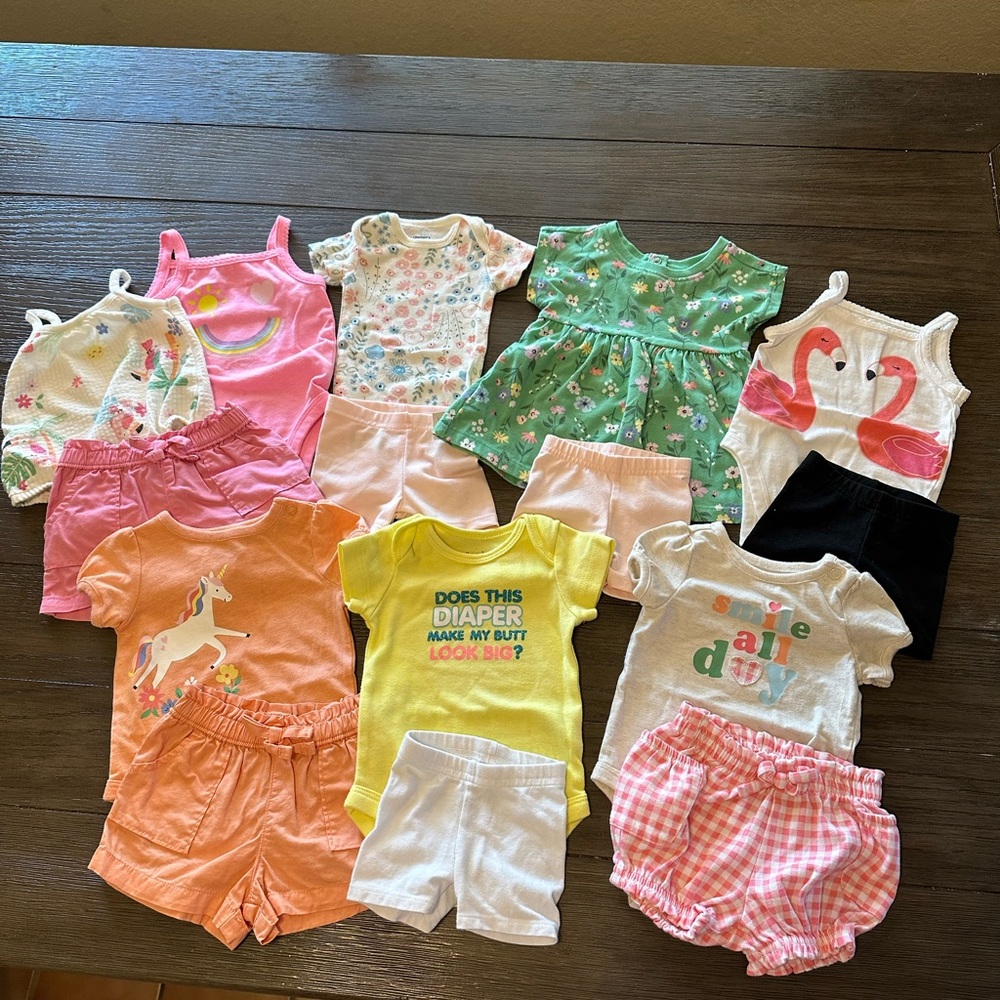 0-3 month Garanimals Colorful Baby Clothing lot